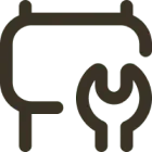 Icône de clé et de matériaux de construction